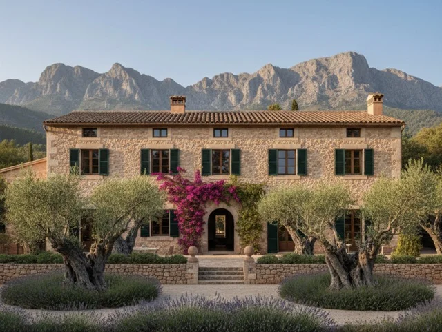 Traditional Majorcan luxury villa representing property acquisition legal process for international buyers