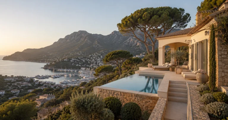 Luxury villa in Port d'Andratx, Mallorca, overlooking the harbour
