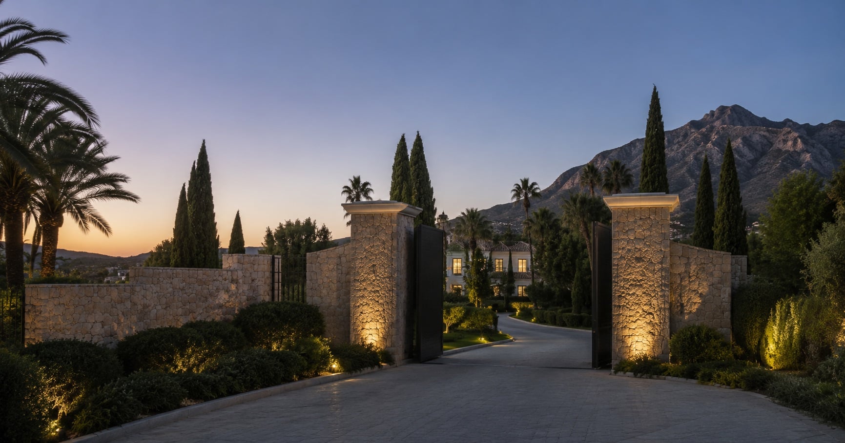 Gated luxury villa estate in Marbella, Costa del Sol
