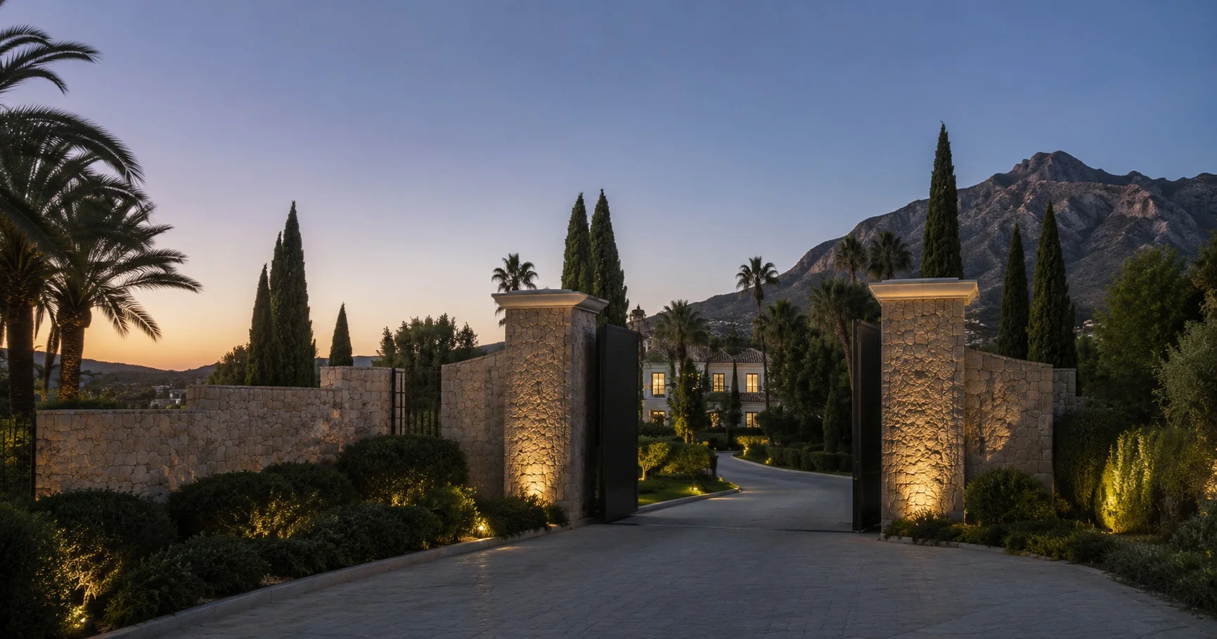Gated luxury villa estate in Marbella, Costa del Sol